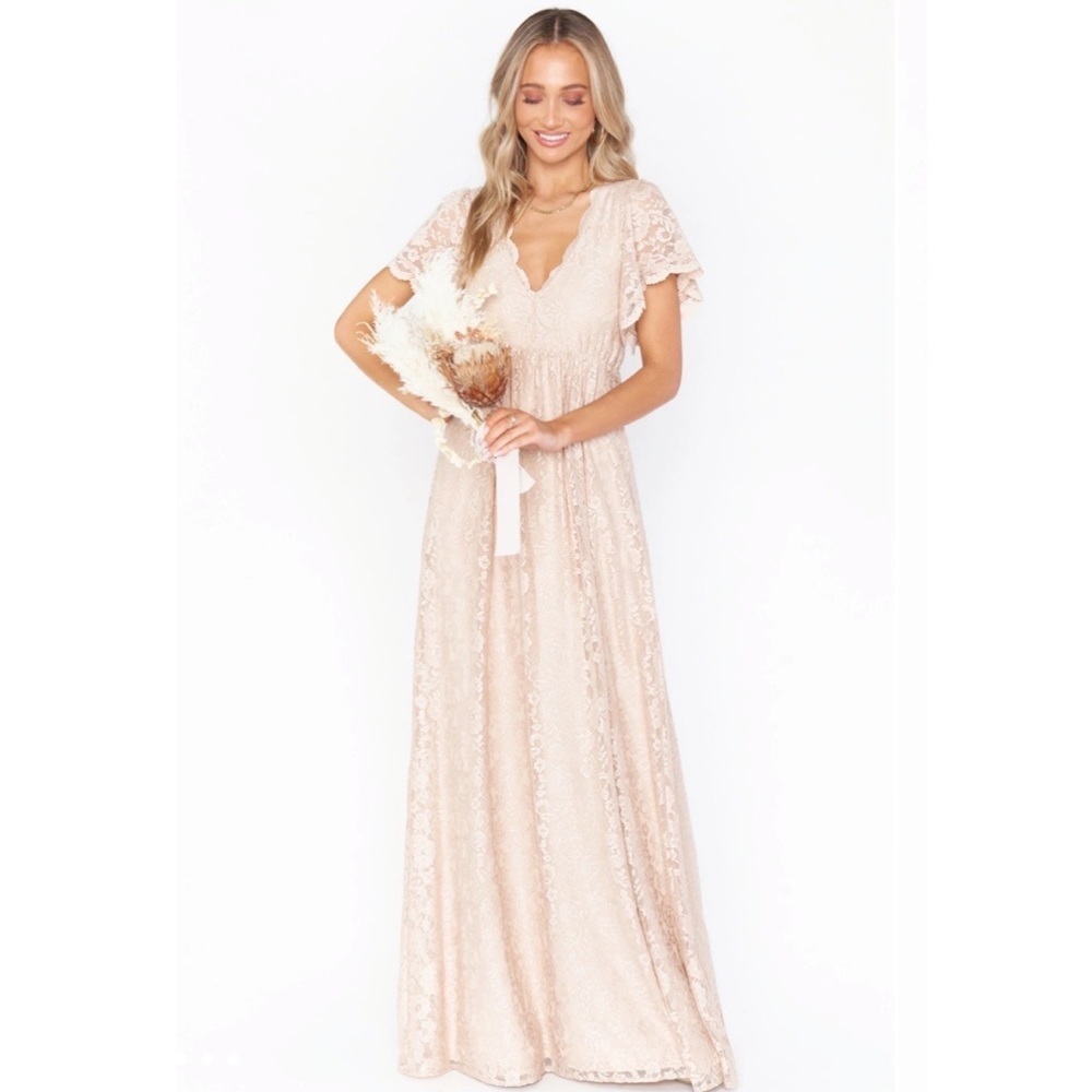 Show me your Mumu Sandra lace wedding bridesmaids dress NWT